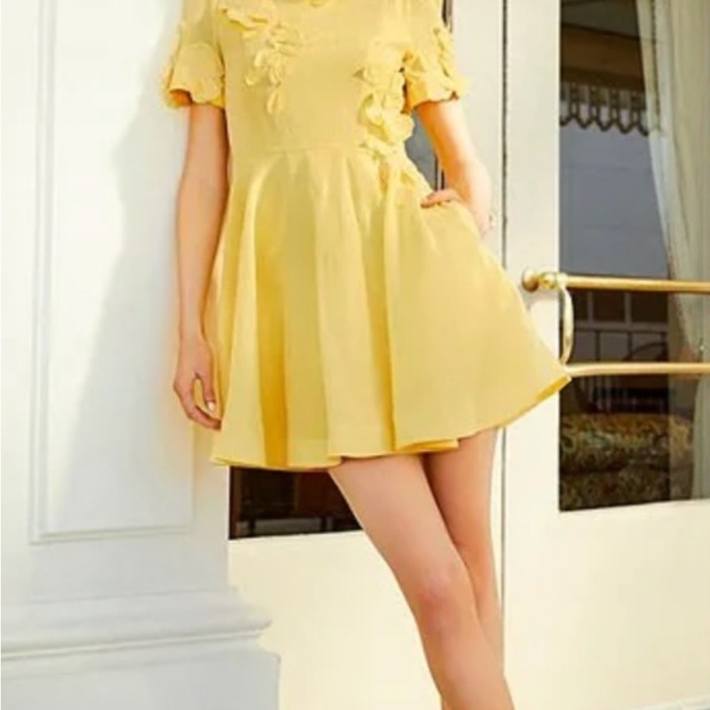 ANTONIO MELANI Yellow Mini Dress